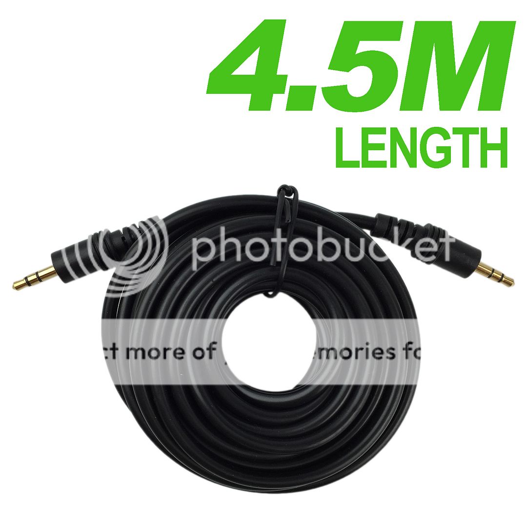 Long AUX Cable 3.5mm Stereo Audio Input Extension Male to Male Auxiliary Cord eBay